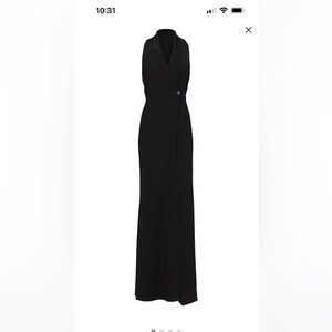 Haute Hippie Black Tux Gown